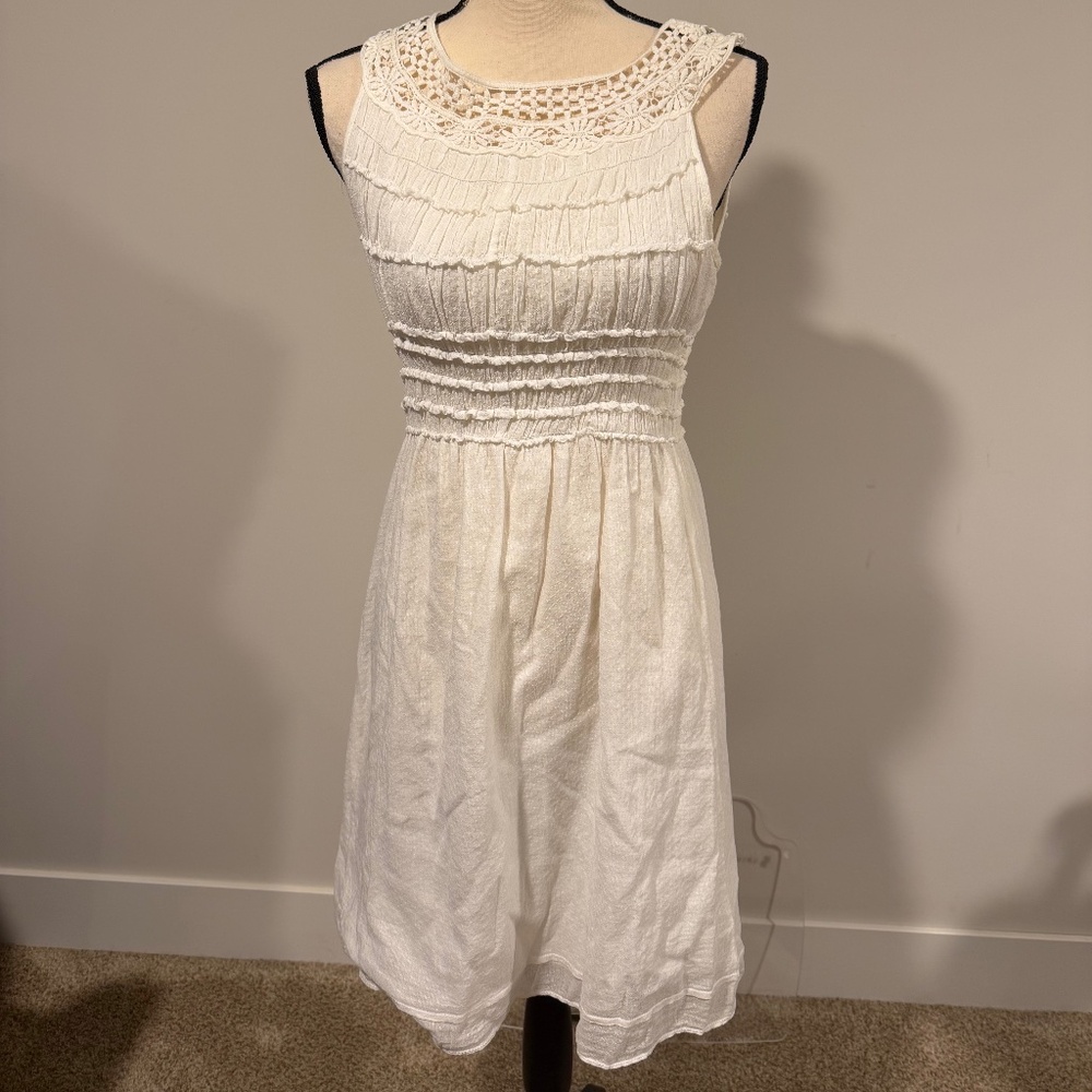 Max Studio -  Sleeveless Lined Crochet Dress - Size L